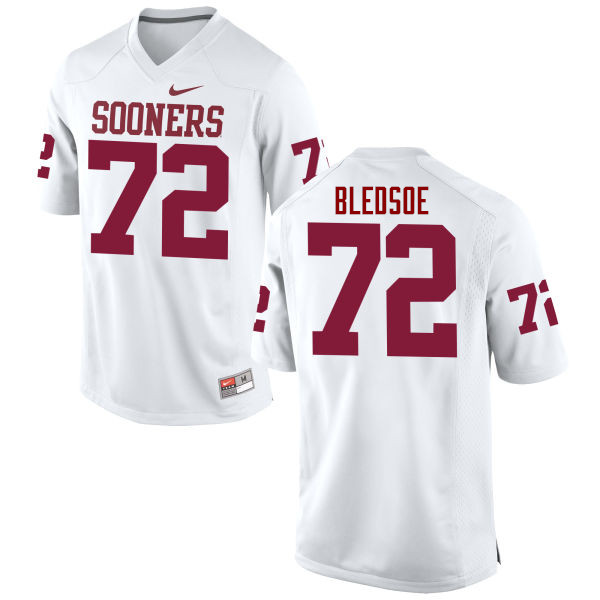 Men Oklahoma Sooners #72 Amani Bledsoe College Football Jerseys Game-White